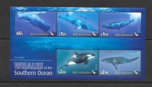 WHALES - ROSS DEPENDENCY #L118a   MNH