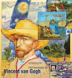 MOZAMBIQUE - 2013 - Vincent van Gogh - Perf Souv Sheet - Mint Never Hinged