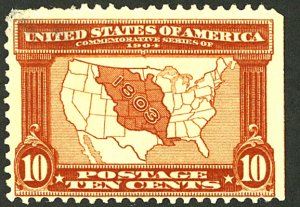 U.S. #327 MINT NG