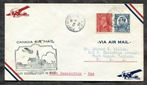 h52 - FORT RESOLUTION NWT - RAE 1932 First Flight Cover