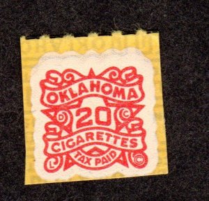 Oklahoma State Revenue, Cigarettes SRS # C41 MNH Lot 230719 -02