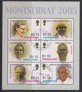 MONTSERRAT SGMS1301 2005 LOCAL PERSONALITIES FINE USED