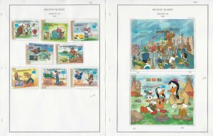 Maldive Stamp Collection on 20 Steiner Pages, 1986-92 Mint Sets Disney, JFZ