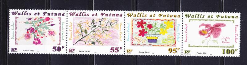 Wallis and Futuna Islands 540 Set MNH Flowers