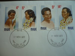 Stamps - Niue - Scott# 143-146 - First Day Cover