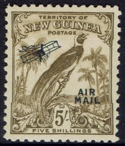 NEW GUINEA 1932 UNDATED BIRD AIRMAIL 5/-