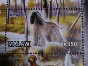 Malawi Stamp:2012-Beautiful Dogs CTO Stamp sheet