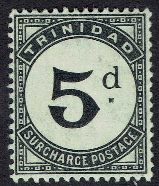 TRINIDAD 1905 POSTAGE DUE 5D WMK MULTI CROWN CA