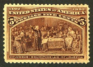 U.S. #234 MINT OG HR