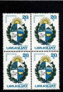 1965 Uruguay national ARms Sun scale horse ox lighthouse hill #C272 ** MNH