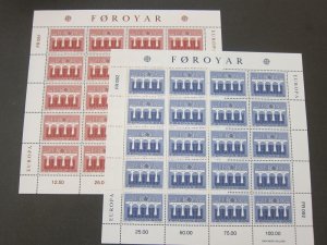 Faroe Islands 1984 Sc 106-7 sheet(20) set MNH