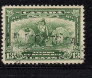 Canada Sc 194 1932 13c  Ottawa Conference stamp used