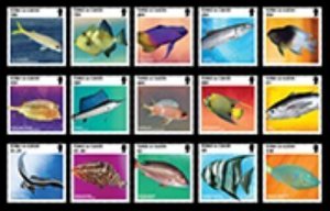 2022/06 - TURKS & CAICOS - FISHES           15V    MNH **