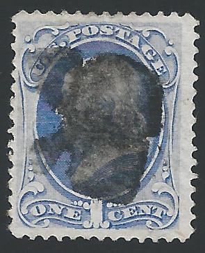 Scott 134, Used, 1870-1 National Banknote Issue with Grill