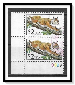 US #2482 Bobcat Pair Used