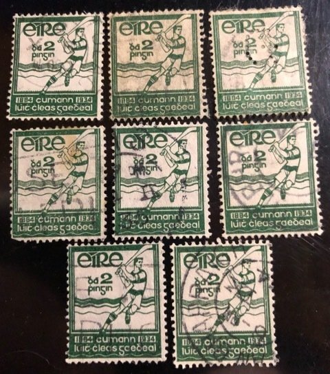 Ireland Scott# 90 F/VF Used  group of 8 Cat. $12.00