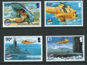 ASCENSION SG1103/6 2011 70th ANNIV OF RAF SEACH & RESCUE MNH