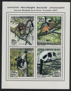 Malagasy Rep. WWF Primates in Peril MS 1988 MNH MI#Bock 207