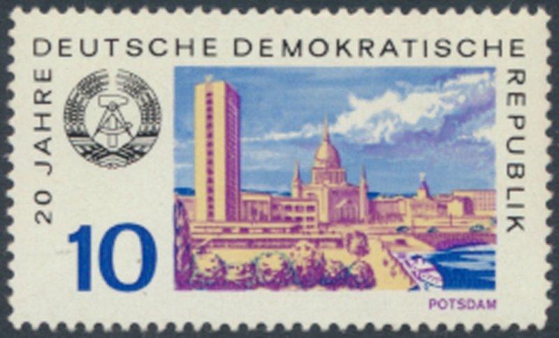 German Democratic Republic  SC# 1131  MVLH  GDR 20th Anniversary see details ...