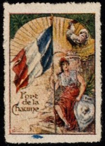 1914 WW One France Delandre Poster Stamp Port de la Chaume Unused No Gum