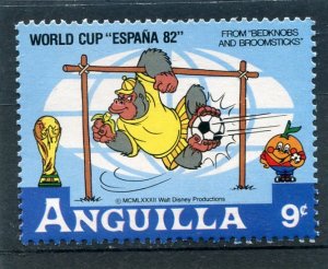 Anguilla 1981 DISNEY WORLD CUP ESPANA'82 Stamp Perforated Mint (NH)