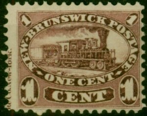 New Brunswick 1860 1c Dull Claret SG9 Fine Unused