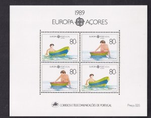Portugal  Azores   #382   1989   MNH  Europa  sheet  children`s toys