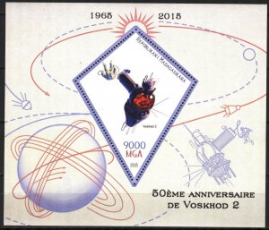 Madagascar 2015 Space 50 Years of Voskhod 2 S/S MNH