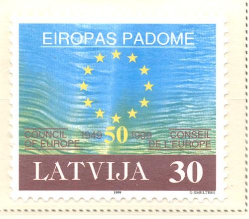 Latvia Sc 486 1999 Council of Europe stamp mint NH