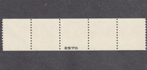 PNC5 32c G Rate WA S1111 US #2891 4 Digit Purple Bottom #on# BN MNH