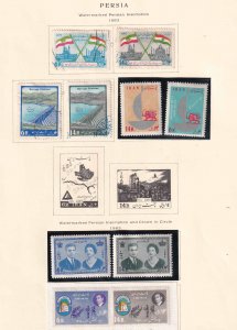 IRAN 1963+ 3 ALBUM PAGES COLLECTION LOT MINT USED