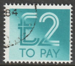 GB Scott J102 - SG D100, 1982 Postage Due £2 To Pay used