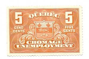 Canada Quebec - Unemployment Relief Tax - M - #QU1 *