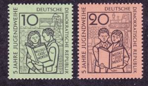 Germany DDR 426-27 MNH 1959 5 Years Youth Consecration Ceremony Set