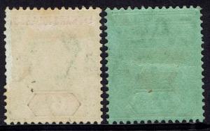 LEEWARD ISLANDS 1907 KEVII 6D AND 1/-