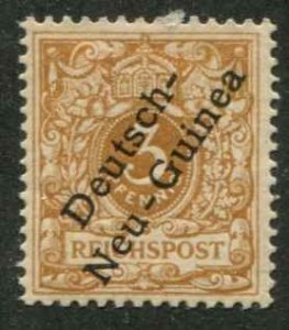 German New Guinea SC# 1b  O/P on issue of Germany 3pf  Yellow Brown MH