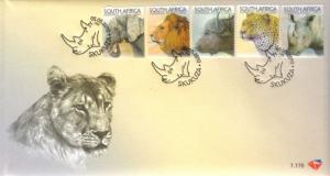 South Africa - 2010 Big Five FDC SG 1766-1770