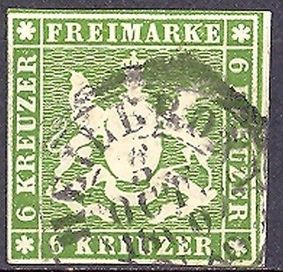 Wuerttemberg #16 VF   Used  signed Heinrich