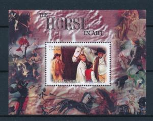 [57748] Gambia 2000 Horse in art Painting MNH Sheet