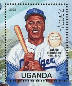 Baseball Stamp Sport Jackie Robinson African Player S/S MNH #3084 / Bl.429