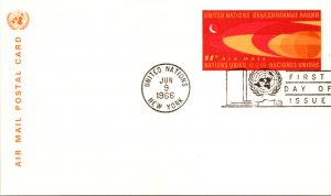 United Nations, New York, Government Postal Card, Worldwide First Day Cover