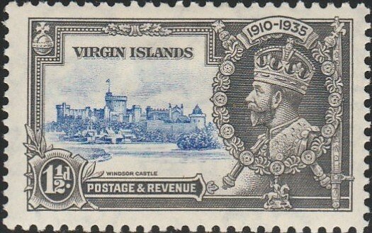 British Virgin Islands, #70  MH From 1935,  CV-$1.10