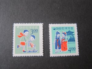 Korea 1965 Sc 489-90 set MNH