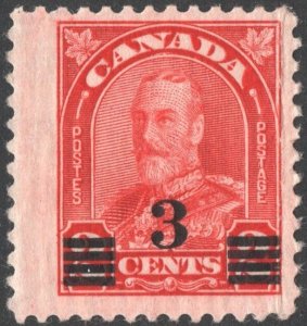 Canada SC#191 3¢ King George V: Surcharged (1932) MNH