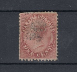 Canada Colony QV 1859 1c Pale Rose SG29 Fine Used JK7941