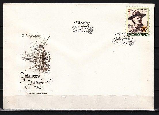 Czechoslovakia, Scott cat. 2816. Scouting issue. First day cover.