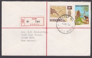 PAPUA NEW GUINEA 1973 Reg cover ex SALANO - Relief No.8 cds.................U917