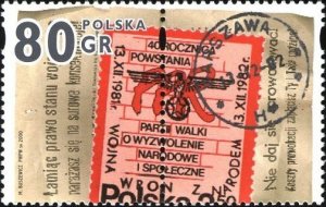 Poland 2000 MNH Stamps Scott 3564 Communist Martial Law Anniversary Philately