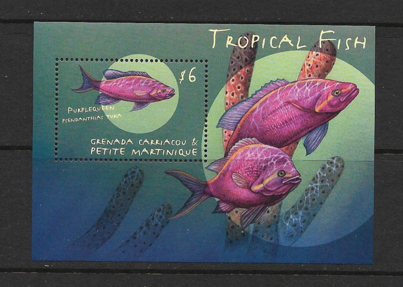 FISH - GRENADA GRENADINES #2171 PURPLEQUEEN  MNH