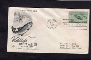 1079 King Salmon, FDC ArtCraft addressed